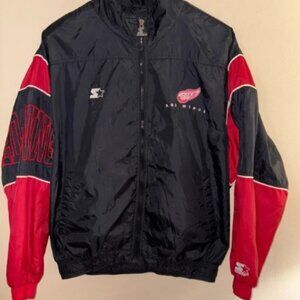 Starter NHL Center Ice Collectible Detroit Red Wings Windbreaker Jacket Size L